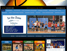 Tablet Screenshot of inthezonesports.biz